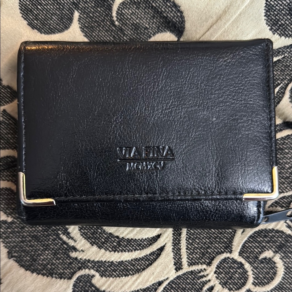Ina Black Leather Wallet